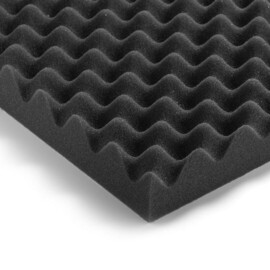 Zelfklevend Noppenschuim, Dikte 30 mm, 500 x 1000 mm, -6,2 dBA (geluidabsorberende plaat)